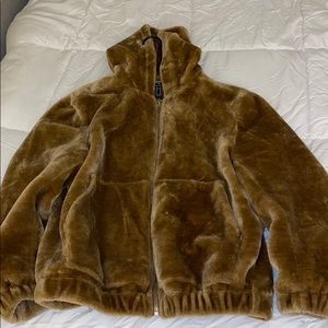 Cognac/Camel Soft Puffer Jacket